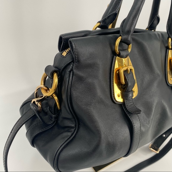 Prada Bauletto Nero Soft Calf Leather - Picture 5 of 13